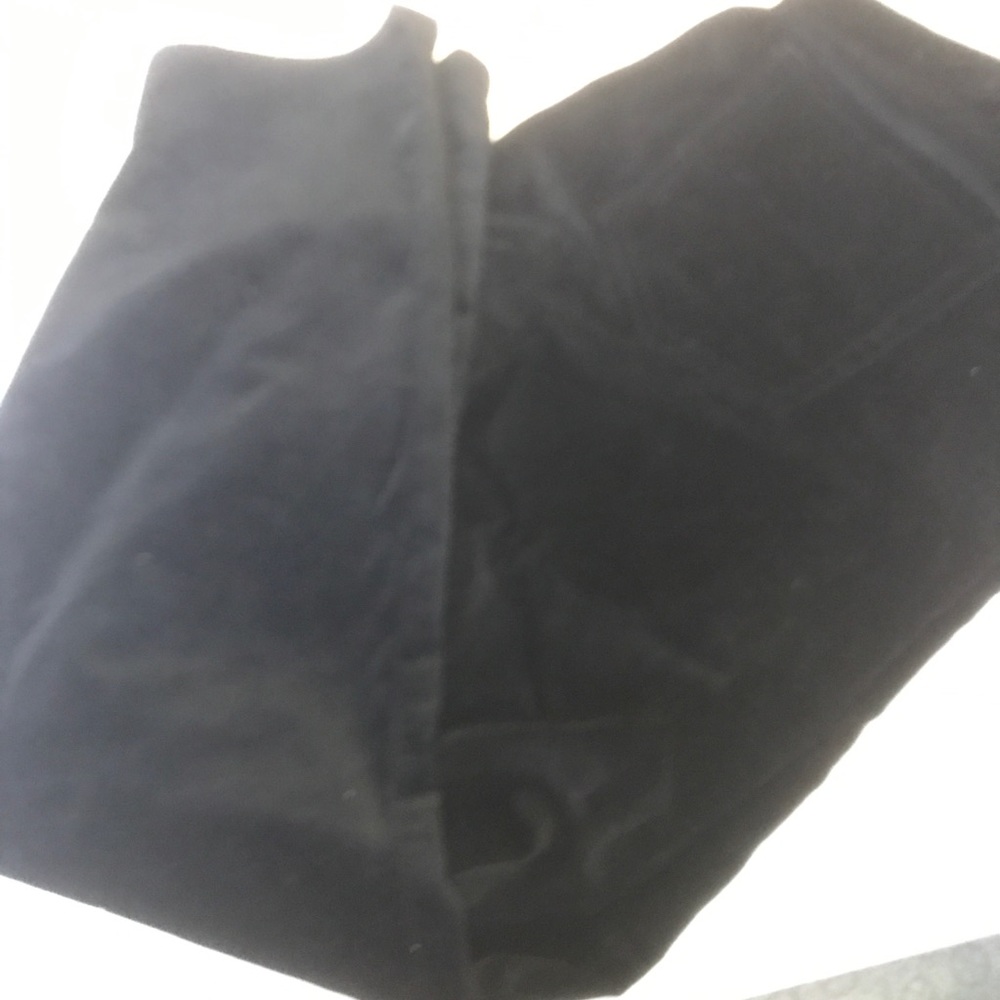 Gap black velvet jeans